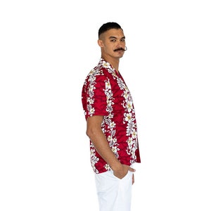 NinthIsle Custom Embroidery Available, Made in Hawaii 100% Cotton Flowers in Paradise Aloha Shirt Resort Wear S to 7XL Bulk Handmade Gifts