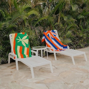 Toalha de praia havaiana JUMBO/REGULAR NinthIsle Original Design 100% algodão - Bandeira havaiana Bandeira de Kanaka Mapa da ilha - Pedido em massa disponível Presentes