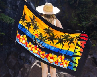 NinthIsle Cotton Beach Towel – Soft Absorbent, Regular and Jumbo Sizes, Bulk and Wholesale, Summer Pool, Resort, Travel, Eco-Friendly Gift