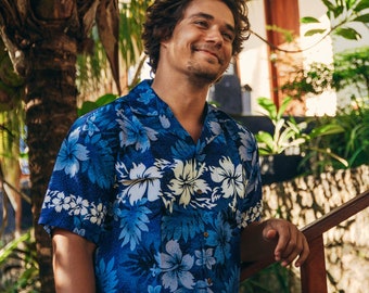 NinthIsle Tillverkad i Hawaii Klassisk Aloha-skjorta – 100 % premiumbomull, grossistgruppbeställningar välkomna upp till 7XL