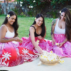 Made in Hawaii Handmade Art Hawaiian Pau Skirt/ Hula Skirt - Hula Dance Performance Skirt