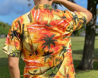 Size M Hawaiian Shirt „Summer Party“ 100% Cotton 6XL Size M Hawaiian Shirt „Summer Party“ 100% Cotton 6XL