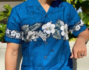 Fabriqué à Hawaii, États-Unis - Nouvelle chemise Hibiscus Hawaiian Aloha - Coton - Grand et grand disponible, Petit - 2XL, 3XL,4XL,5XL,6XL,7XL