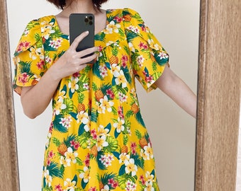 cotton muumuu with pockets