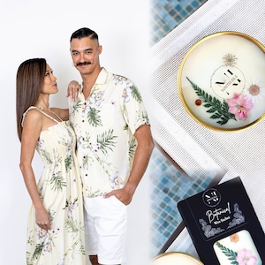 NinthIsle Made in Hawaii, Super Soft Matching Resort Wear Aloha Shirt/Dress/Kids Bamboo Orchid Bulk 7XL Group Uniforms Birthday Wedding Gift