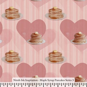 25 / SUMMER NinthIsle Inspiration Exclusive Elegant Art 100 % Rayon-Stoff - Ahornsirup-Pfannkuchen-Serie - lose Lagerware, handgemachte lose Geschenke
