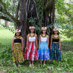 Made in Hawaii Handmade Art Hawaiian Pau Skirt/ Hula Skirt - Hula Dance Performance Skirt