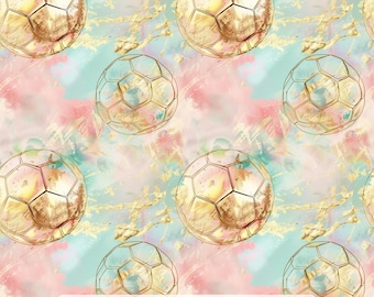 24/VERANO NI&I Tela de algodón creativa - Serie Temperatura de fútbol - Impresión hecha a mano en HI