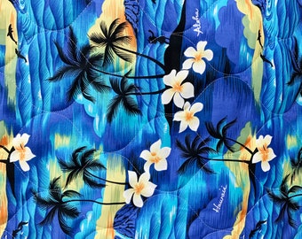 NinthIsle Original Quilted Fabric -  56 inch Wide - Sold by Yard - Sunset Allover Hawaii Beach - Bulk and Wholesale