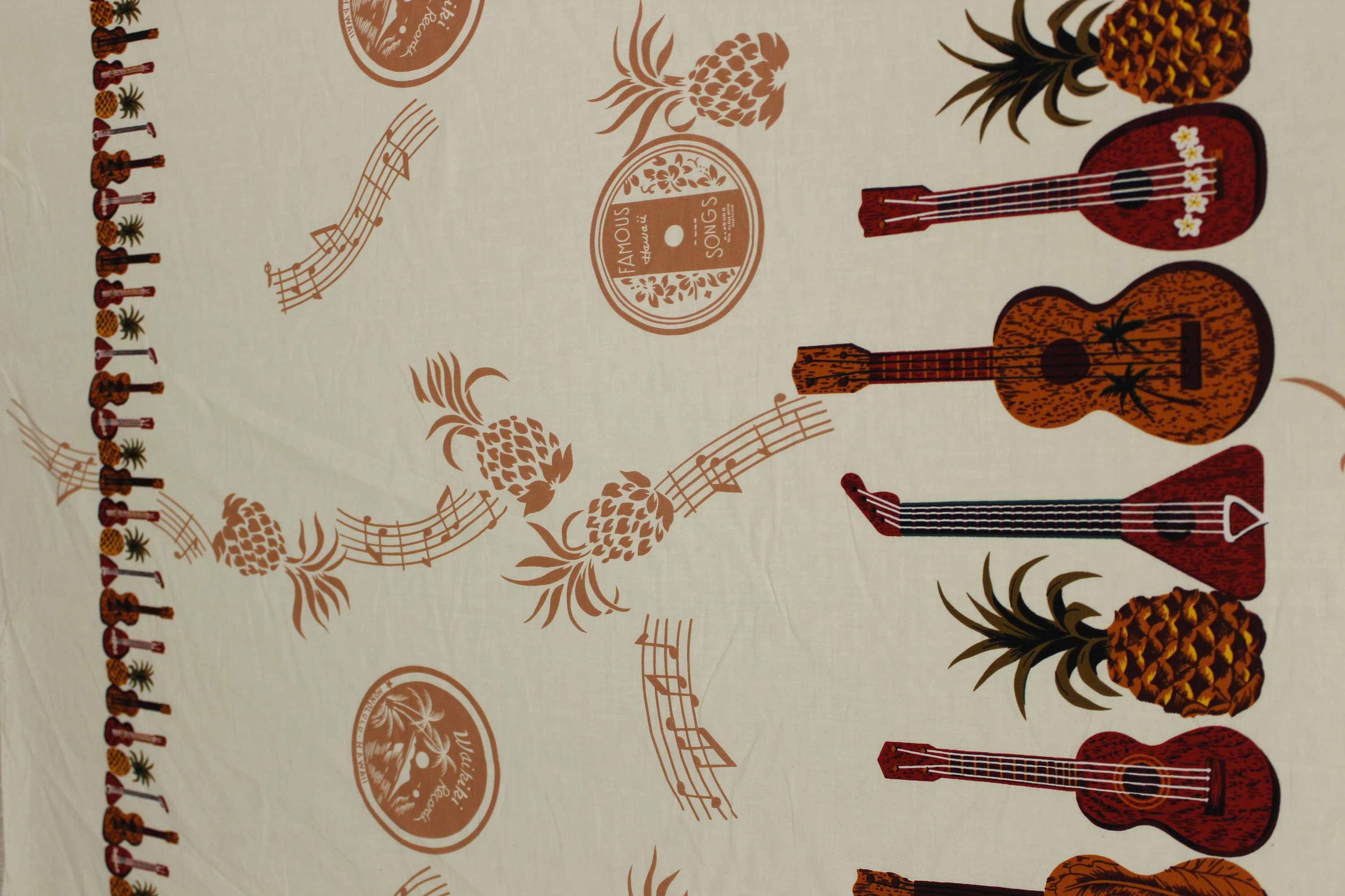 100 Cotton Exclusive Design Tropical Fabric Ukulele with Etsy
