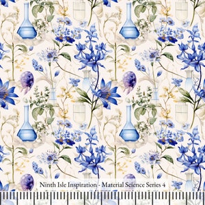 23/WINTER NinthIsle Inspiration Art Exclusive 100 % Cotton Fabric - Material Science Series - Sold by the Yard DIY Bulk Available Gifts