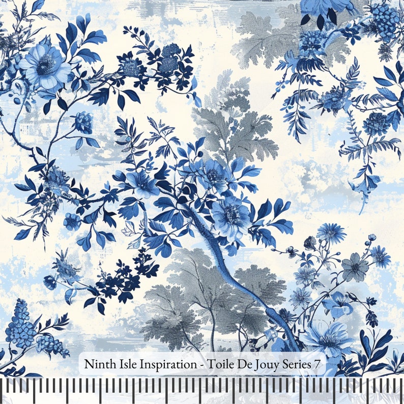 24/toile De Jouy Cotton Poplin Fabric - Etsy