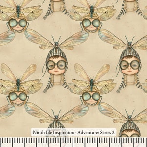 24/SPRING NinthIsle Inspiration Exclusive Creative Art 100% Cotton Fabric - Adventurer 曲妙人不能尽和 Series - DIY Bulk Order Gifts