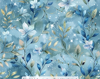 24/SPRING NinthIsle Inspiration Exclusive Elegant Art 100 % Cotton Fabric - Twinkling Series - Sold by the Yard DIY Bulk Order Handmade Gift