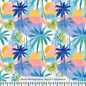 25/SUMMER NinthIsle Inspiration Exclusive Fun Fun Art 100 % Cotton Fabric - Stretch Club 空谷清音起 Series - By the Yard, Handmade Bulk Available