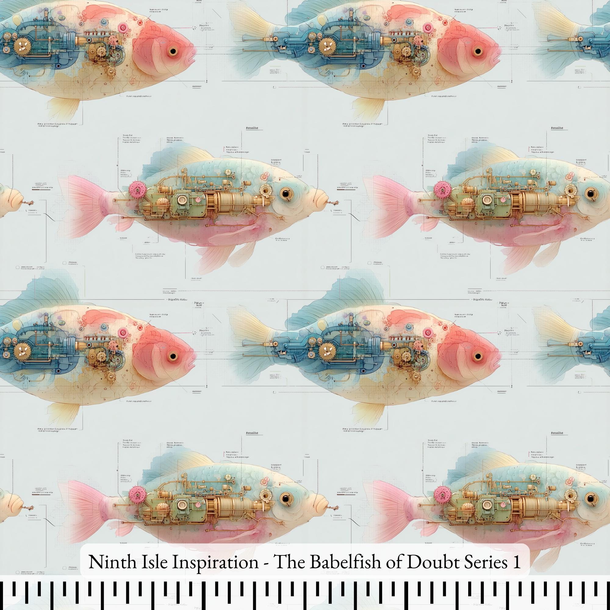 25/the Babelfish of Doubt Cotton Poplin Fabric - Etsy