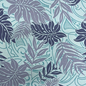 Wrinkle Resistant Leaf Fabric - Hawaiian Design Banana Leaf - Sold by the Yard - 65 Poly / 35% Cotton -  Easy Care