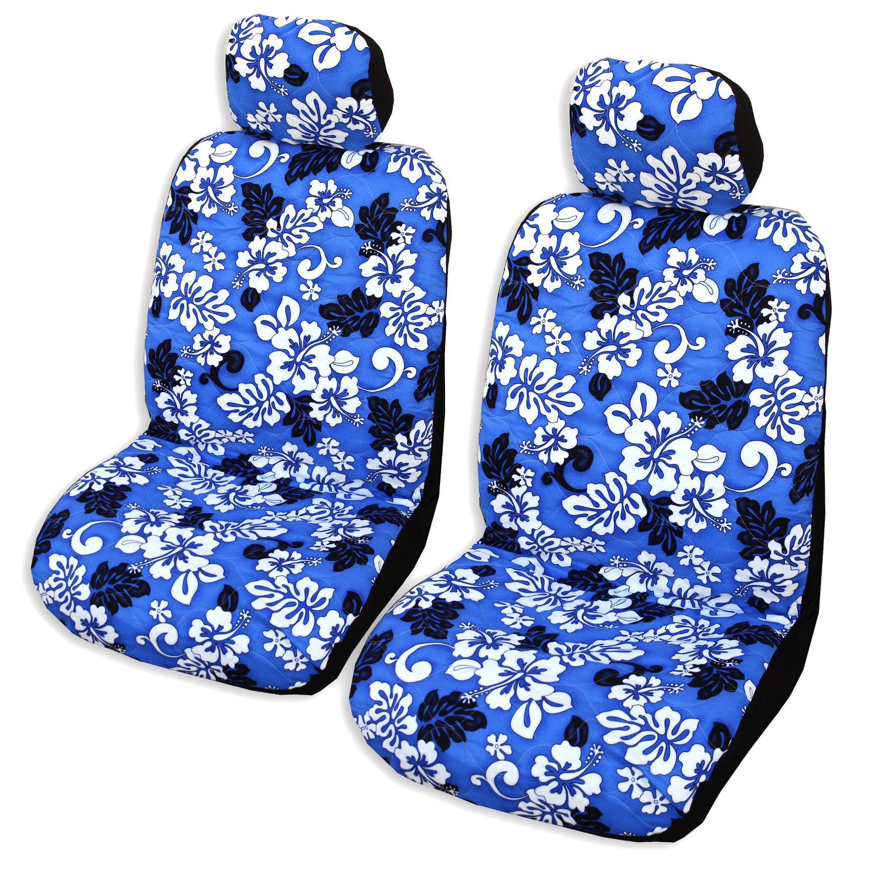 Blue Car Seat Covers Nature Inspired Abstract Car Decor 