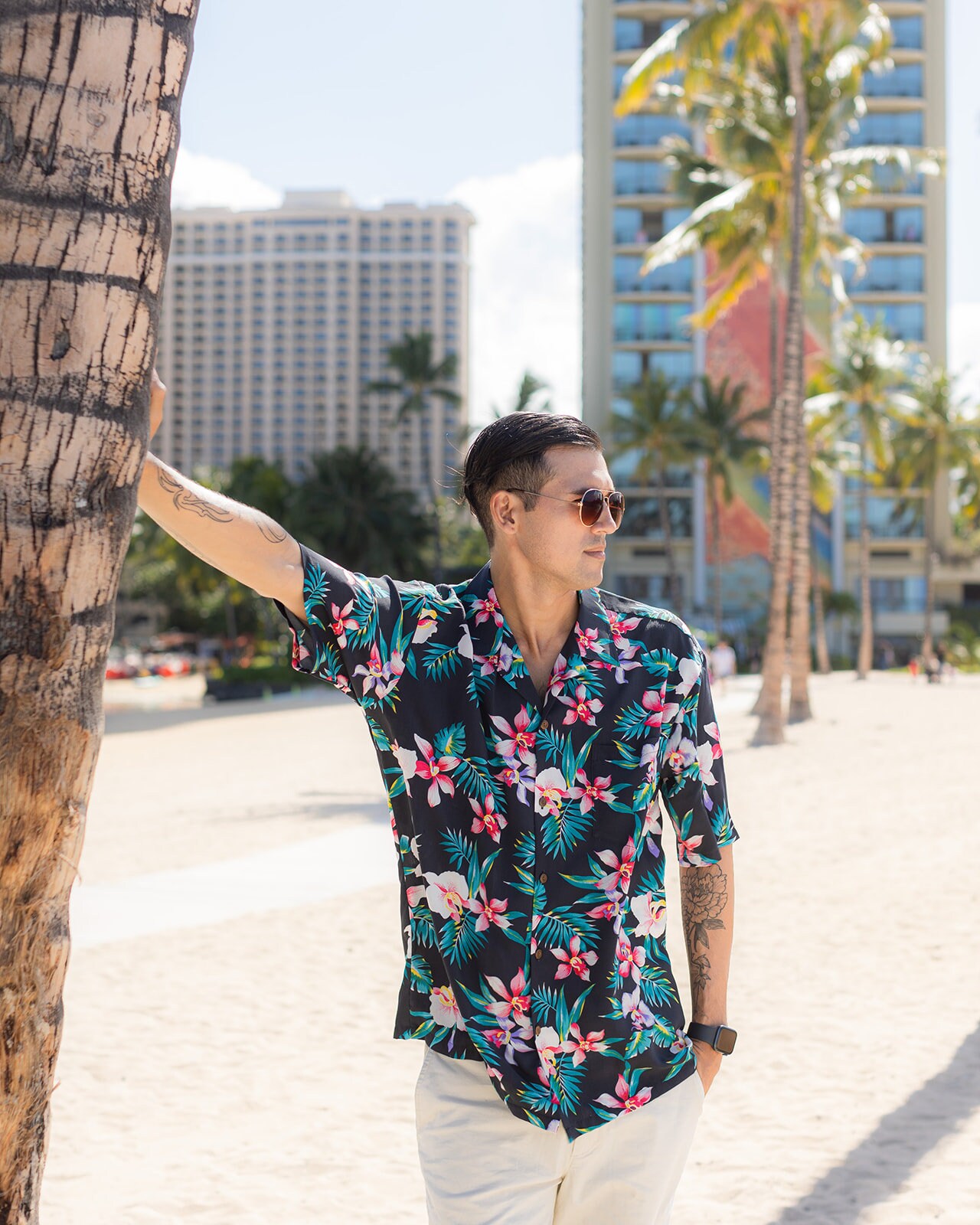 Ninthisle Boys and Girls, Made in Hawaii Super Soft Matching New Orchid ...