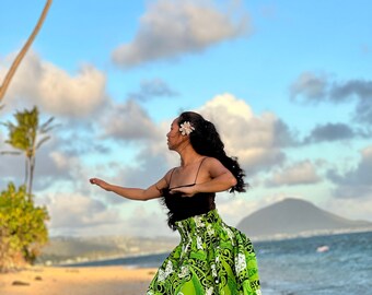 Hecho en Hawaii Arte hecho a mano Falda hawaiana Pau / Falda Hula Falda de  rendimiento de danza Hula Orden a granel Colores brillantes Bueno para las  fotos -  México