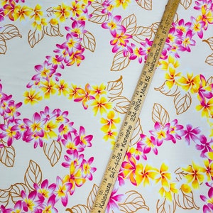 Faltenfeste Blumen Lei Blumenketten - Tropischer Stoff in hellen Farben - Verkauft als Schüttware - 65 Poly / 35% Baumwolle - Großbestellung möglich