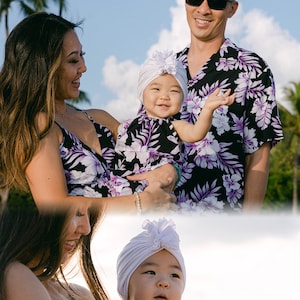 NinthIsle Made in Hawaii, Matching Aloha Shirt & Dress – Super Soft Bright Hibiscus Floral, Family Resort Wear Outfits, Wedding, Group, Gift