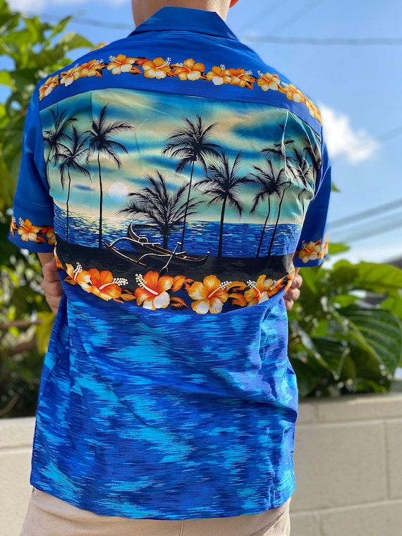 Made in Hawaii USA Hawaiian Sunset Aloha Shirt 100% - Etsy Australia