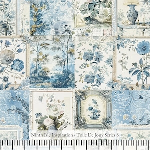 24/Tela de popelina de algodón Toile De Jouy cortada a medida