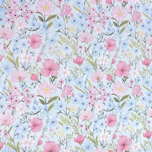 23/AUTUMN NinthIsle Inspiration Exclusive Elegant Pastel 100 % Cotton Fabric - Flower Garden Series - Sold by the Yard DIY Bulk Available