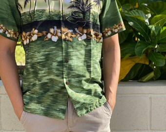 Made in Hawaii USA Hawaiian Sunset Aloha Shirt 100% - Etsy Australia