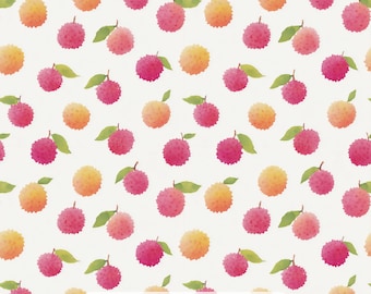 25/Lychees 101 Tela de popelina de algodón cortada a medida