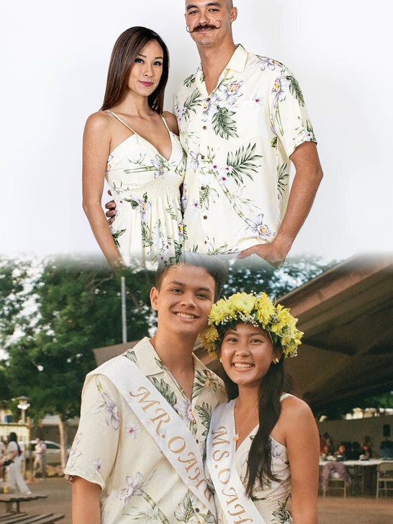 Ninthisle Made in Hawaii, Matching Family Super Soft Resort Wear Bamboo  Ginger Aloha Shirt/dress/kids Group Wedding Birthday Party Bulk Gift 