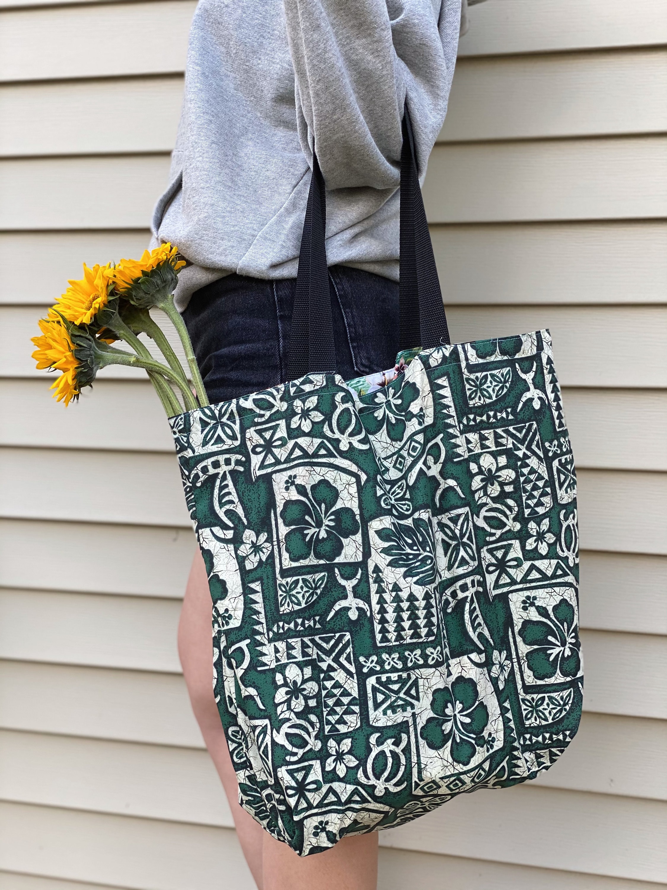 Made in Hawaii Customized Reversible Lightweight Shopping Tote - Etsy