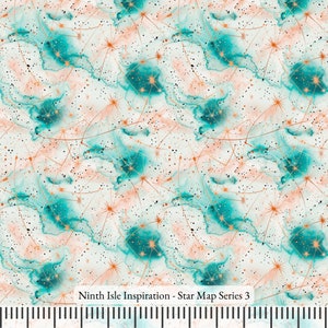 23/WINTER NinthIsle Inspiration Exclusive Elegant Art 100 % Viskose-Stoff - Star Map Serie - Verkauft lose Lagerware Seidige DIY Sammelbestellung Geschenke