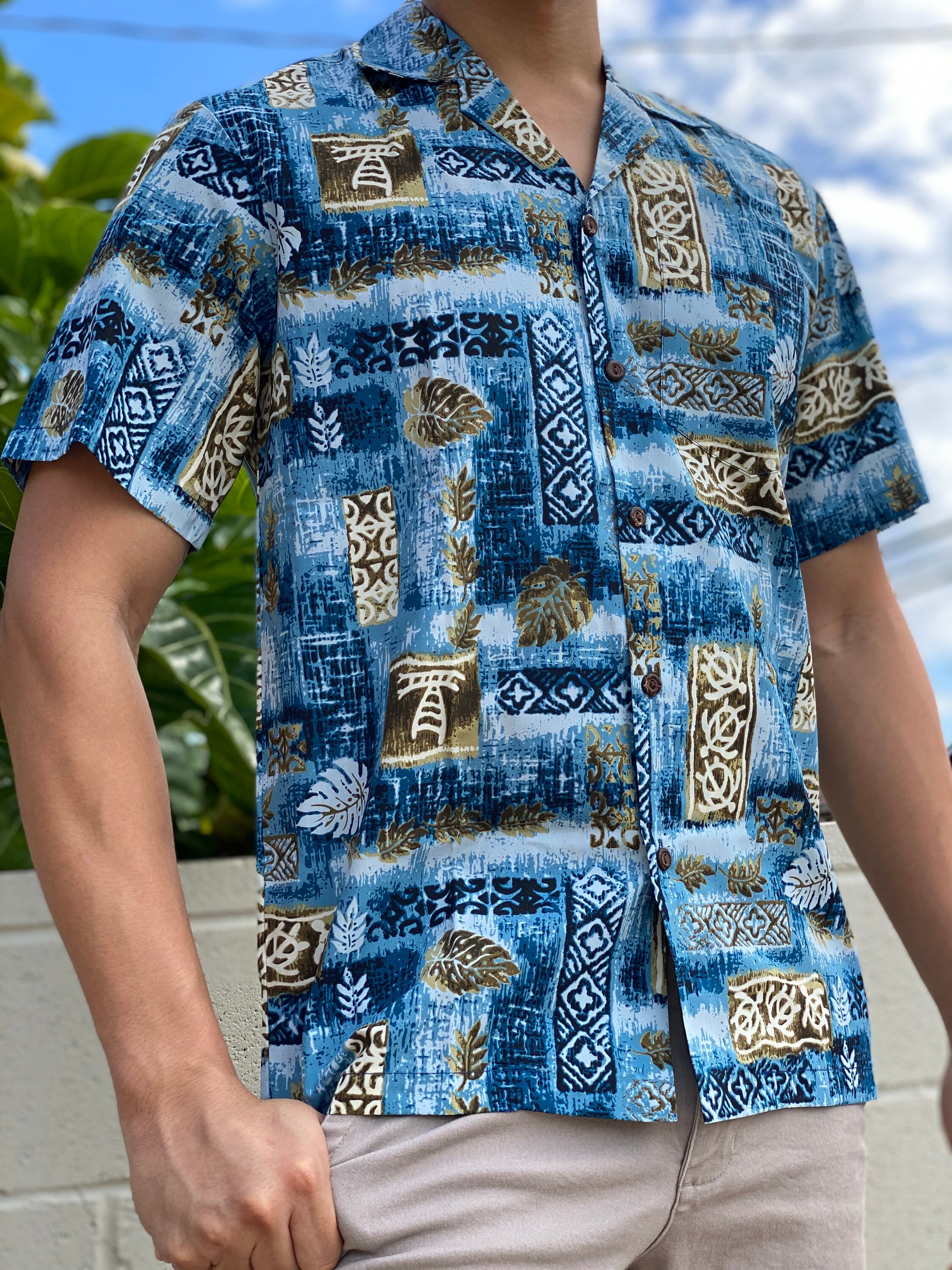  Fuck Letter Pattern Men Hawaiian Shirt Short Sleeve