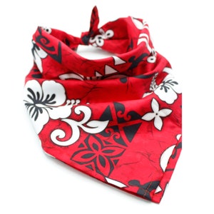 Bandana w kształcie szalika NinthIsle Made in Hawaii – trwała, zabawna, z nadrukiem, miękka, oddychająca chusta na głowę, opaska na szyję i personalizowany dodatek dla zwierząt