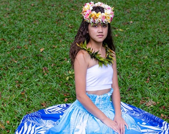 Made in Hawaii Art Pau Skirt/Hula Skirt - Hula Dance Performance Skirt - Bulk Order Bright Colors Good for the photos - Handmade Gift