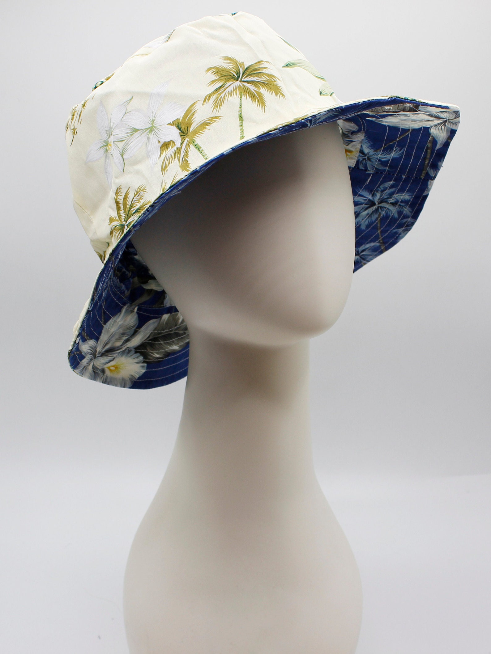 Reversible Lightweight Hawaiian Design Bucket Hat Foldable & Etsy