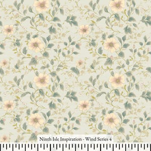 25/SPRING NinthIsle Inspiration Exclusive Elegant Art 100 % Cotton Fabric - Wind Series - DIY Bulk Order Available Handmade Gifts
