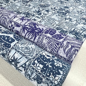 100 % Cotton Spring Exclusive Design Tropical Fabric Palm Tree Tapa - Sold by the Yard - Summer Hawaiian Print Easy Wash DIY Gift