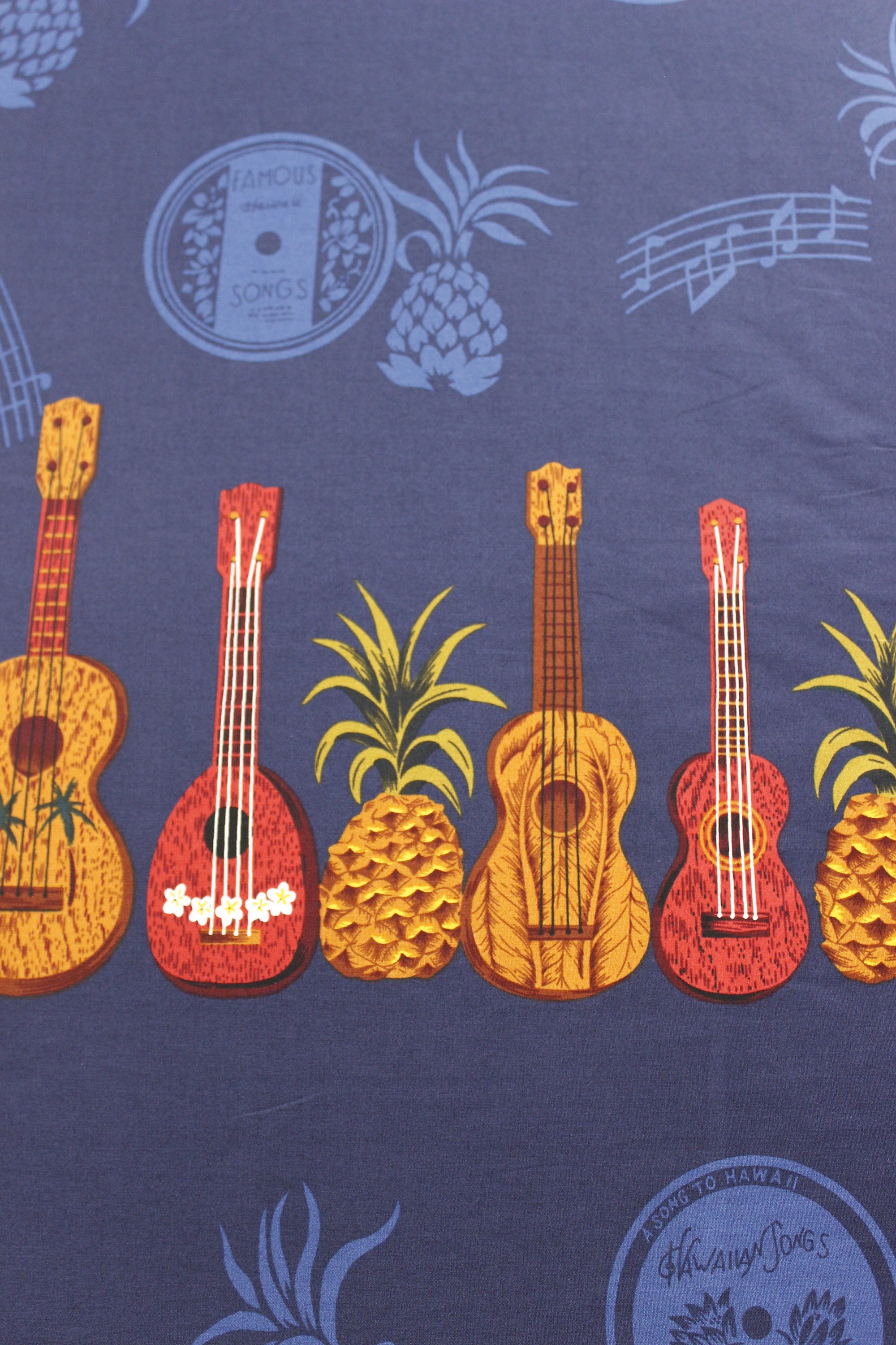 100 Cotton Exclusive Design Tropical Fabric Ukulele with Etsy 日本