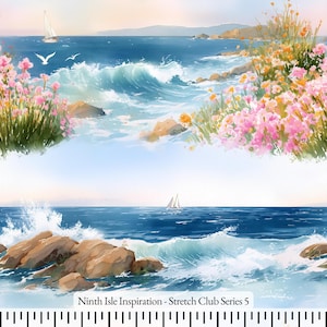 25/SUMMER NinthIsle Inspiration Exclusive Fun Fun Art 100 % Cotton Fabric - Stretch Club 空谷清音起 Series - By the Yard, Handmade Bulk Available