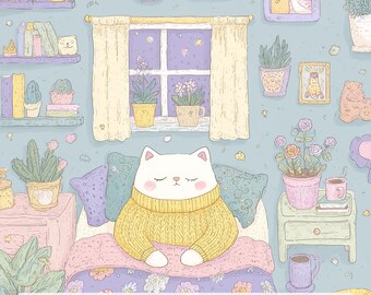 26/《麥兜菠蘿油王子》：內外全科 Creative Cotton Poplin Fabric - Handmade Print in HI