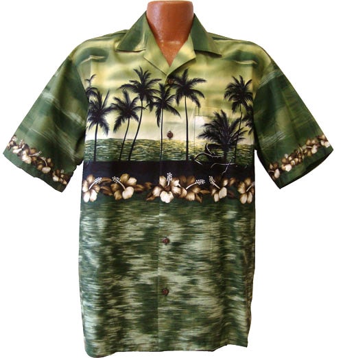 Made in Hawaii USA Hawaiian Sunset Aloha Shirt 100% - Etsy Australia