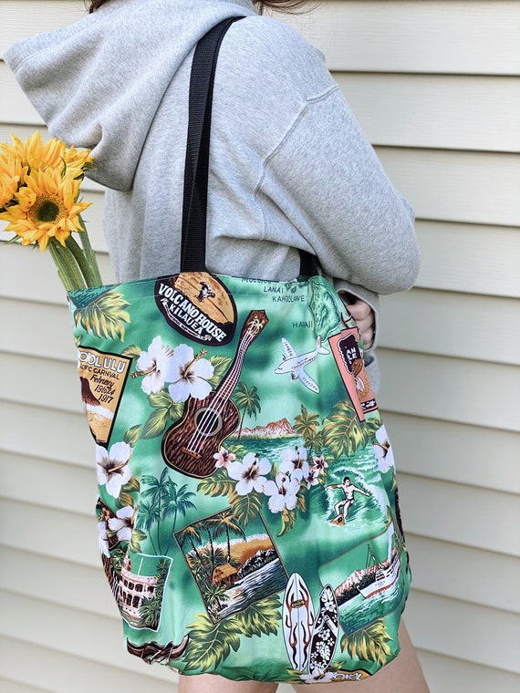 Made in Hawaii USA Reversible Lightweight Shopping Tote Bag - Etsy