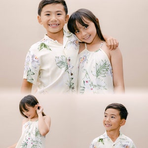 NinthIsle Made in Hawaii, Super Soft Matching Resort Wear Aloha Shirt/Dress/Kid Bamboo Orchid Bulk Order up to 7XL Wedding Handmade Gifts image 8