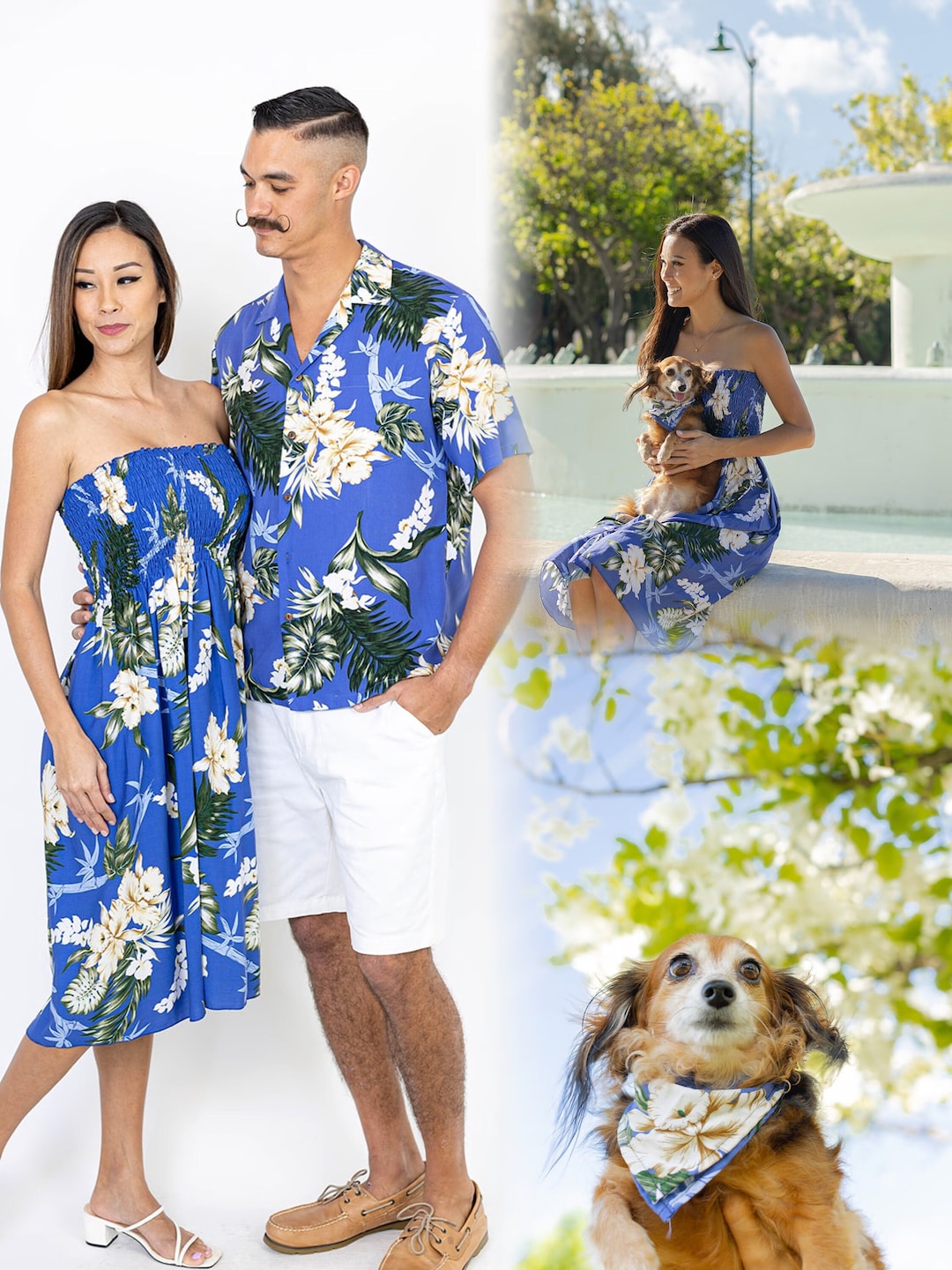 glamb Aloha Hawaii スカジャン ネイビー/アイボリー glamb Aloha