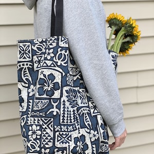 NinthIsle Eco‑friendly 100% premium cotton tote bag, Made in Hawaii – durable, reversible, customizable, exclusive designs, wholesale Ava