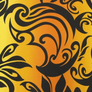 Wrinkle Resistant Tropical Design Fabric -  Hawaiian Tribal - Sold by the Yard - 65 Poly / 35% Cotton