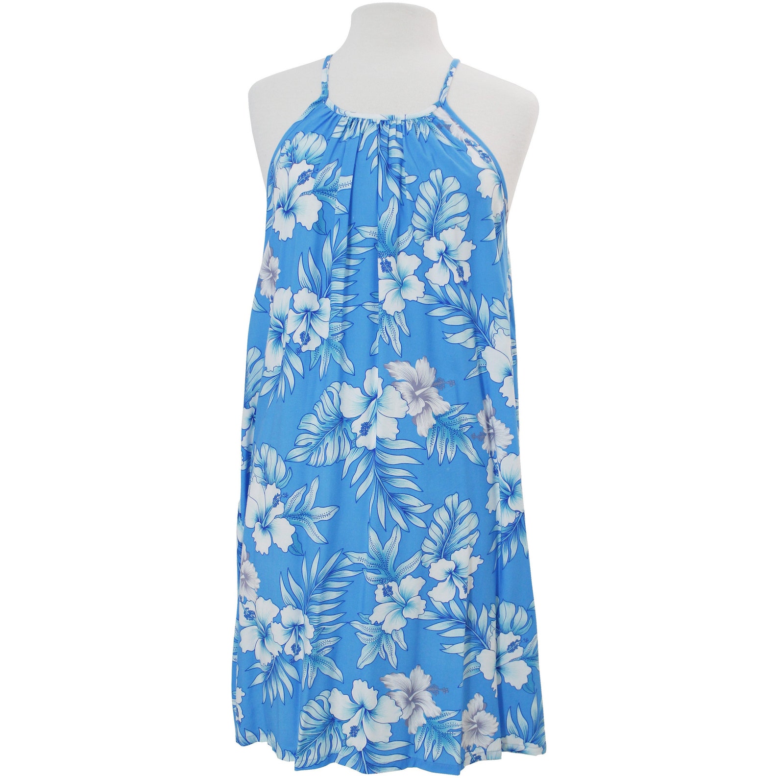 Made in Hawaii Soft Halter Dress Summer A Line Floral Dress Etsy